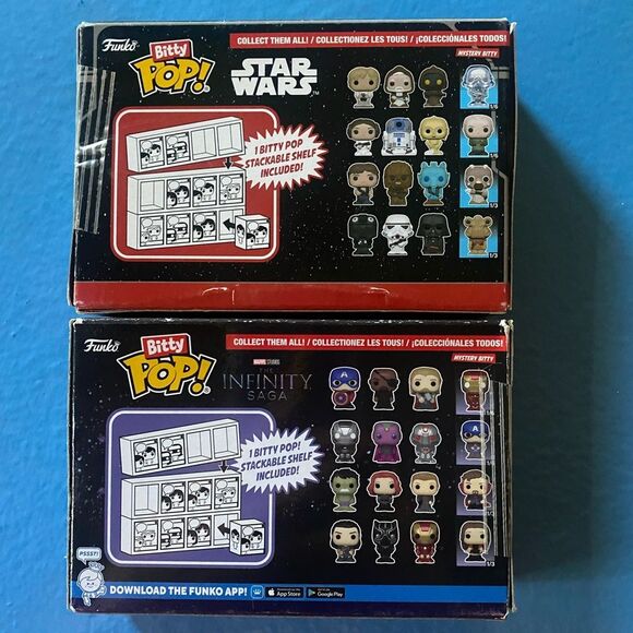Funko Bitty Pop! Two 4-Pack – Star Wars & Marvel Infinity Saga (2 Mystery Pops) - Picture 2 of 6